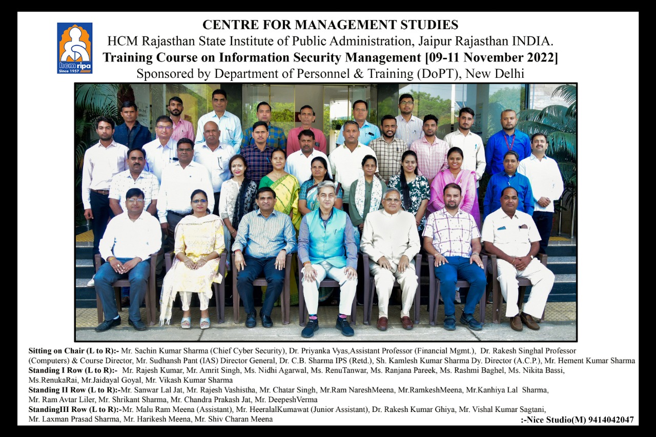 Course Photograph ISM